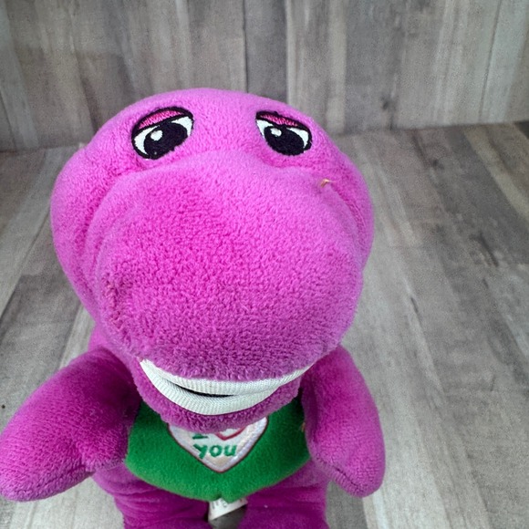 Fisher Price 10" Barney Plush I Love You - Picture 2 of 6